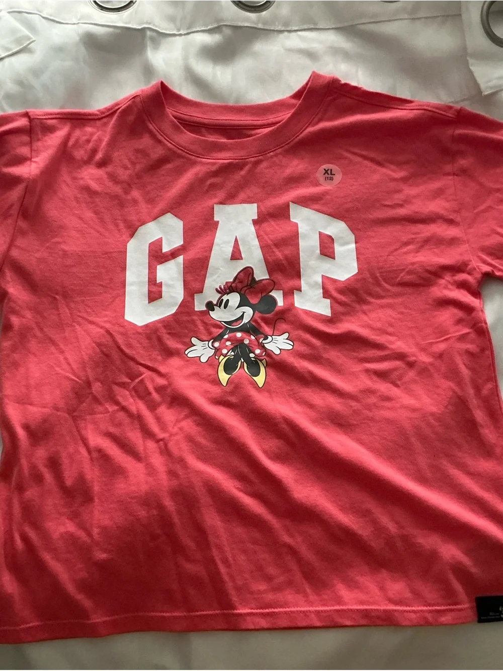 GAP Kids Minnie Mouse Tee - Bright Pink with White Logo